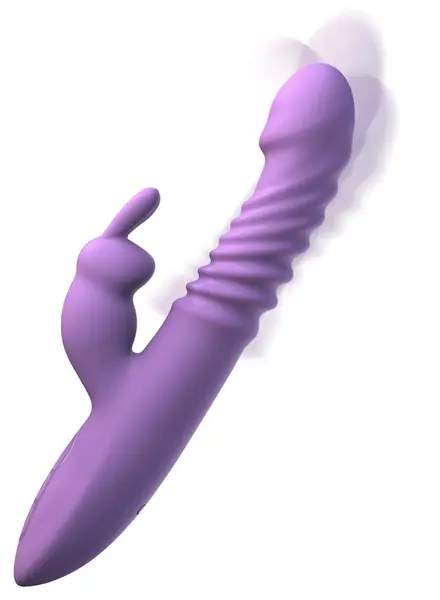 Fifty Shades of Her Thrusting Silicone Rabbit intimni sistem, 24 cm, roze
