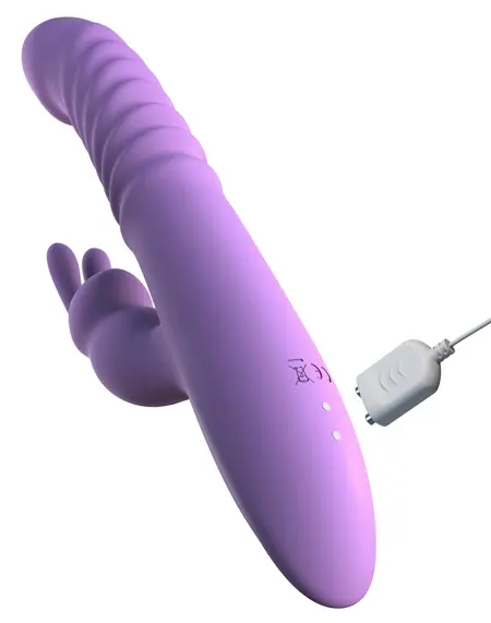 Fifty Shades of Her Thrusting Silicone Rabbit intimni sistem, 24 cm, roze
