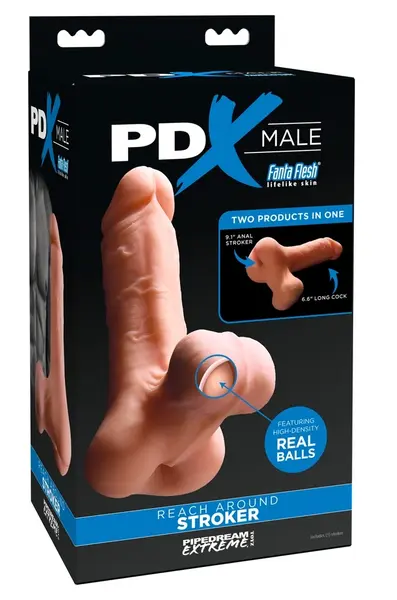 PDX Male Reach Around Intimni rukav mašine TPE 24 cm