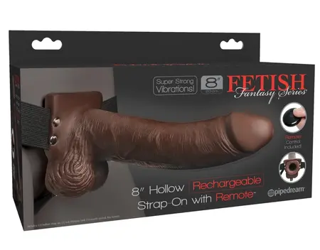 Pipedream FF8 Hollow Strap-On Vibrating System with Remote, 22.9 cm