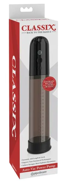Classix Auto-Vac Power Pump Black Precision Vacuum System 32 cm