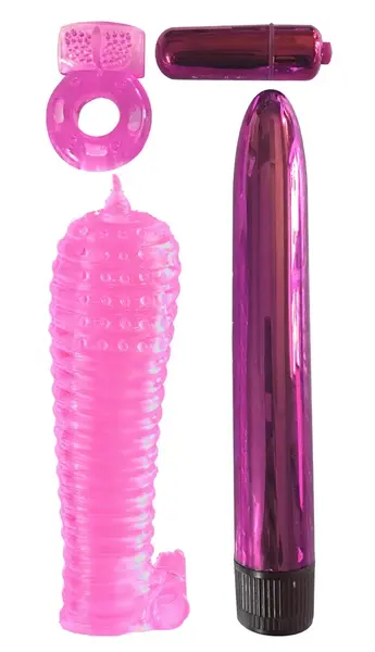 CalExotics Ultimate Pleasure Couples Set Multi-Speed Vibrator 4-Piece Kit
