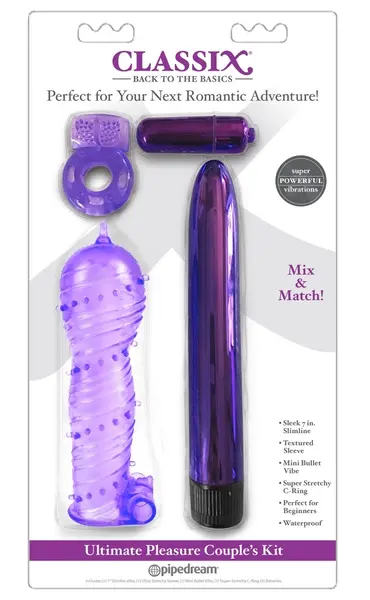 CalExotics Ultimate Pleasure Couples Kit 4-Piece Multi-Function Set