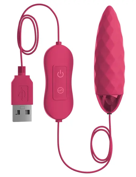 OMG! Bullets Fun Intense 20-Mode Silicone Vibration Device Pink 7.6cm