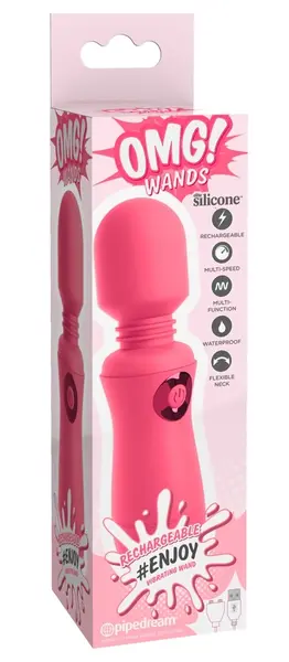 OMG! Wands #Enjoy Rechargeable Waterproof Vibrating Wand 15.2cm