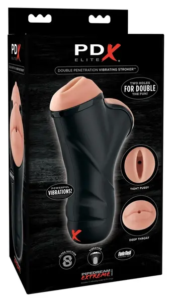 Pipedream PDX Double Entry Vibrirajući intimni uređaj 22.5 cm