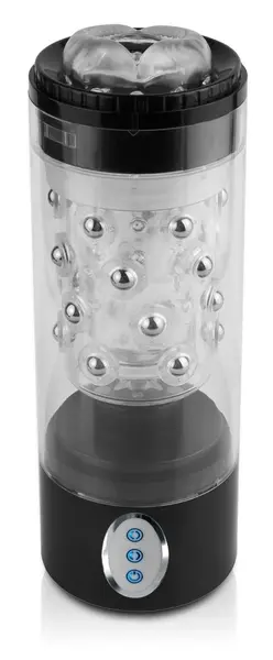 Pipedream PET Roto-Bator Clear/Black Rotating Intimate Device 24.2cm