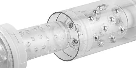Pipedream PET Roto-Bator Clear/Black Rotating Intimate Device 24.2cm