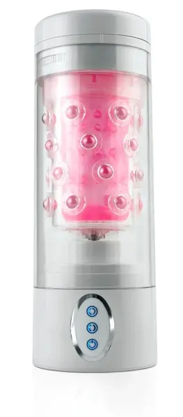 Pipedream Roto-Bator White/Pin Rotating Intimate Device 24.1cm