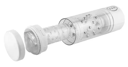 Pipedream Roto-Bator White/Pin Rotating Intimate Device 24.1cm