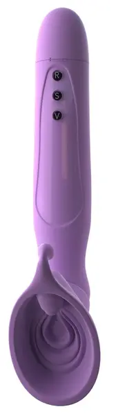 FFH Roto Suck-Her Vibrating Intimate Suction Device, Long Handle, Black