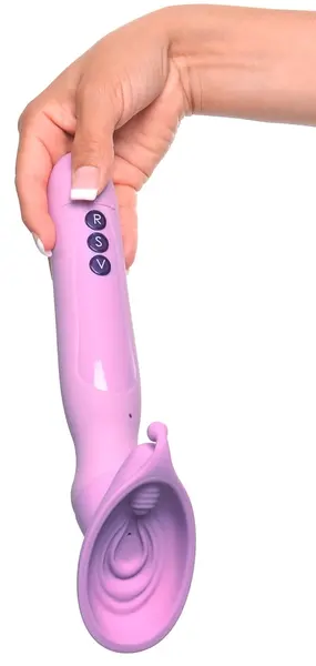 FFH Roto Suck-Her Vibrating Intimate Suction Device, Long Handle, Black