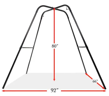 FFS Fantasy Swing Stand Steel Frame Height 203 cm Width 168 cm