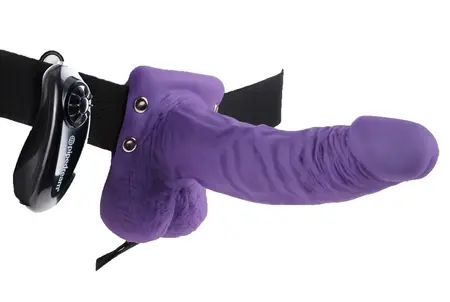 Fetish Fantasy Series 7 Vibro Hollow Adjustable Strap-On 18.9cm Beige