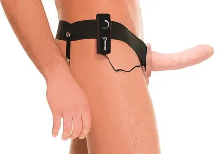 FFSFHOH Vibrirajući Hollow Strap-On Sistem 17 cm - Podesivi Pojas
