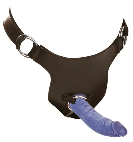 FFS Plus Size Strap-On System Purple Adjustable Harness 18.4 cm