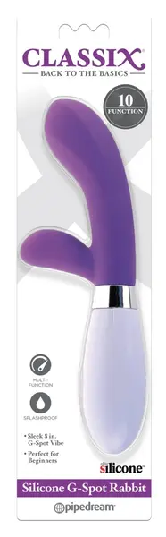 Classix Silicone G-Spot Rabbit Dual Motor Intimate Device 20.3cm Pink