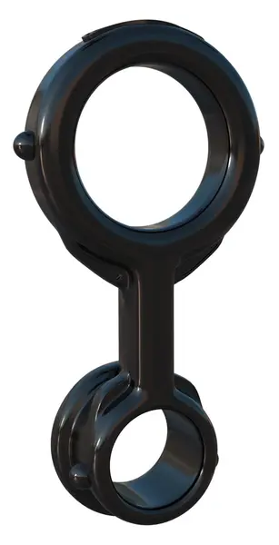 FCR Ironman Duo Support Ring Set TPR Black, Adjustable Sizes
