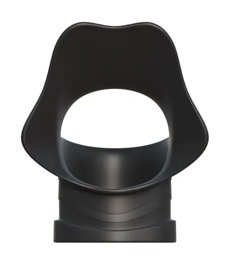 FCR Rock Hard Dual Support Prsten Silicone Crni 3.8 cm i 3.3 cm