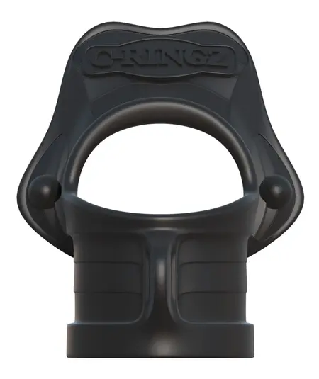 FCR Rock Hard Dual Support Prsten Silicone Crni 3.8 cm i 3.3 cm