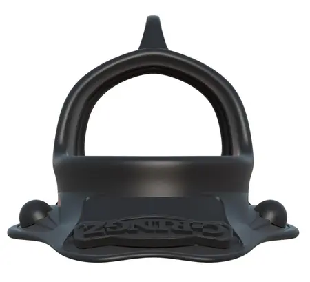 FCR Rock Hard Dual Support Prsten Silicone Crni 3.8 cm i 3.3 cm