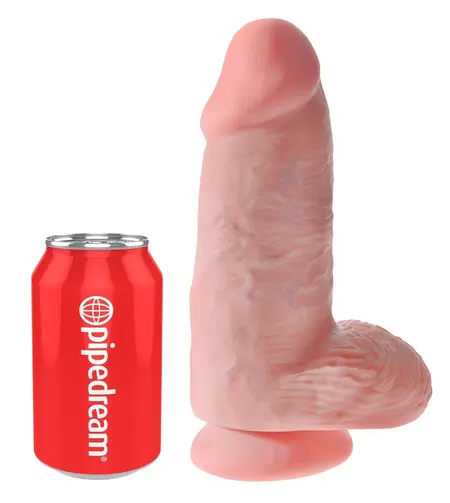 King Cock Chubby Light Anatomski Model sa Usisnom Čašicom 22.9 cm PVC