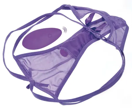 Fifty Shades of Grey Petite Panties Set sa Daljinskim Upravljanjem i Bulletom Crna