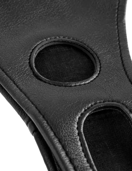 FFS Adjustable Open-Crotch Harness Black, Universal Waist, Vinyl Finish
