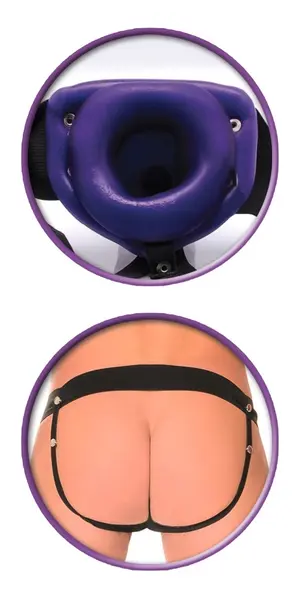 FFS For Him or Her Hollow Strap-On Adjustable 18cm, PVC, Black