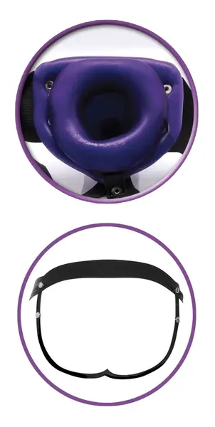 FFS For Him or Her Hollow Strap-On Adjustable 18cm, PVC, Black