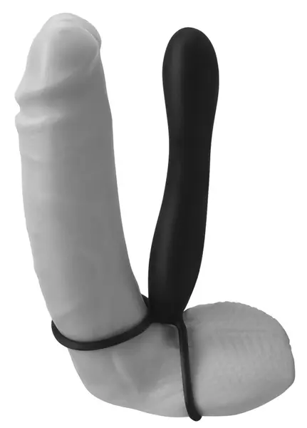 Fetish Fantasy Elite Double Trouble Black Silicone Intimate System 15cm