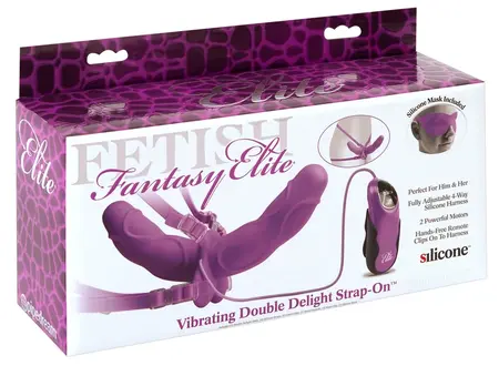 FFE Vibrating Dual Silicone Intimate System Adjustable 12.7cm/12.1cm