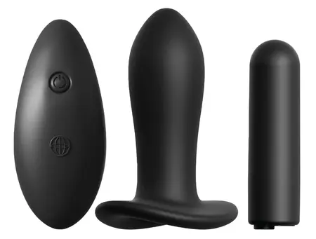 Fetish Fantasy Series Remote-Controlled 10-Mode Intimate Panty, Black, Adjustable