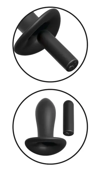 Fetish Fantasy Series Remote-Controlled 10-Mode Intimate Panty, Black, Adjustable