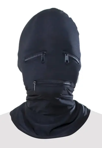 Fetish Fantasy Series Zipper Face Hood Crna - Fleksibilna prozračna maska