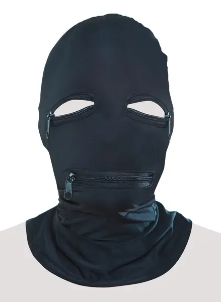 Fetish Fantasy Series Zipper Face Hood Crna - Fleksibilna prozračna maska
