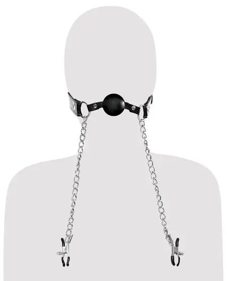Fetish Fantasy Elite Deluxe Ball Gag sistem sa podesivim stegama 56cm
