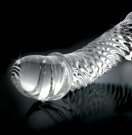 Pipedream Icicles No. 61 Stakleni intimni masažer 16.5cm Transparentan