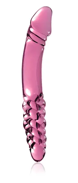 Pipedream Icicles No. 57 Ružičasti stakleni intimni masažer 12 cm