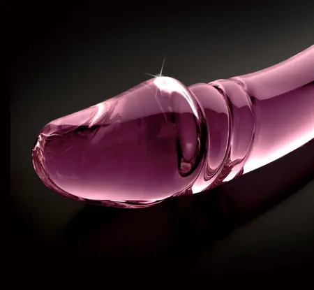 Pipedream Icicles No. 57 Ružičasti stakleni intimni masažer 12 cm