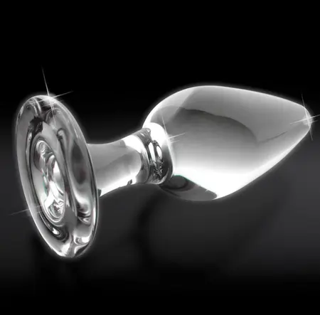 Pipedream Icicles No. 26 Glass Plug Clear, 11 cm, Hypoallergenic