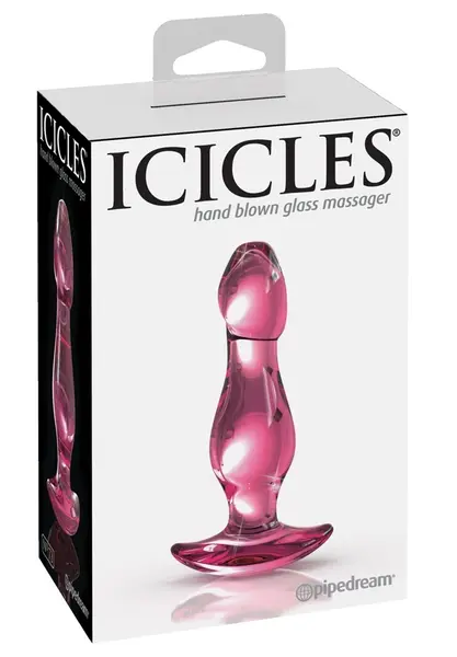 Pipedream Icicles No. 73 Pink Premium Glass Plug 11 cm