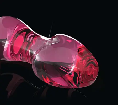 Pipedream Icicles No. 73 Pink Premium Glass Plug 11 cm