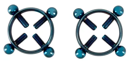 Bad Kitty Blue Moon Adjustable Nipple Jewellery Stainless Steel 2 pcs