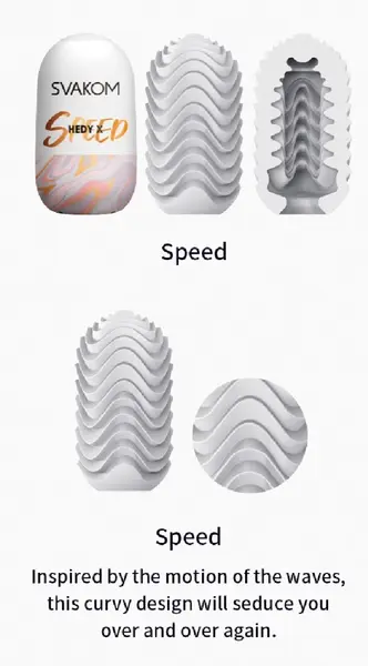 Svakom Hedy X-Speed Set of 5 - Reusable Flexible Stimulation Sleeves