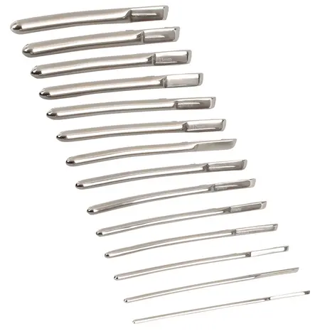 Penisplug Stainless Steel 14-Piece Urethral Expander Set with Case