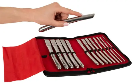 Penisplug Stainless Steel 14-Piece Urethral Expander Set with Case