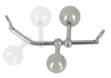 You2Toys Adjustable Dual Plug Set with 10m Bondage Rope, Metal & Polyester