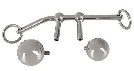 You2Toys Adjustable Dual Plug Set with 10m Bondage Rope, Metal & Polyester