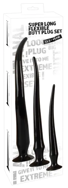 You2Toys Trio Flexible Silicone Plug Set - Extra Long, 3 Sizes